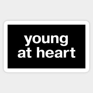 young at heart Sticker